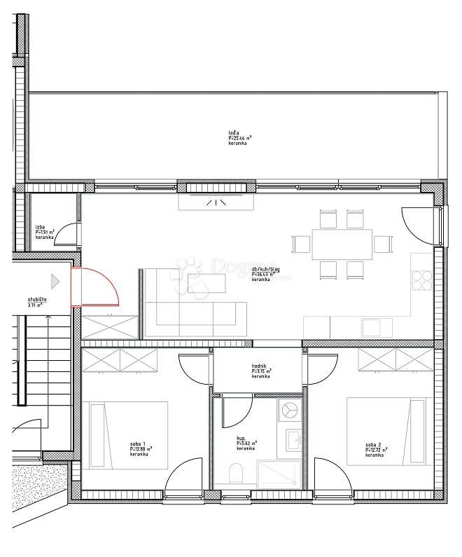 Stanovanje Vinjerac, Posedarje, 94,14m2