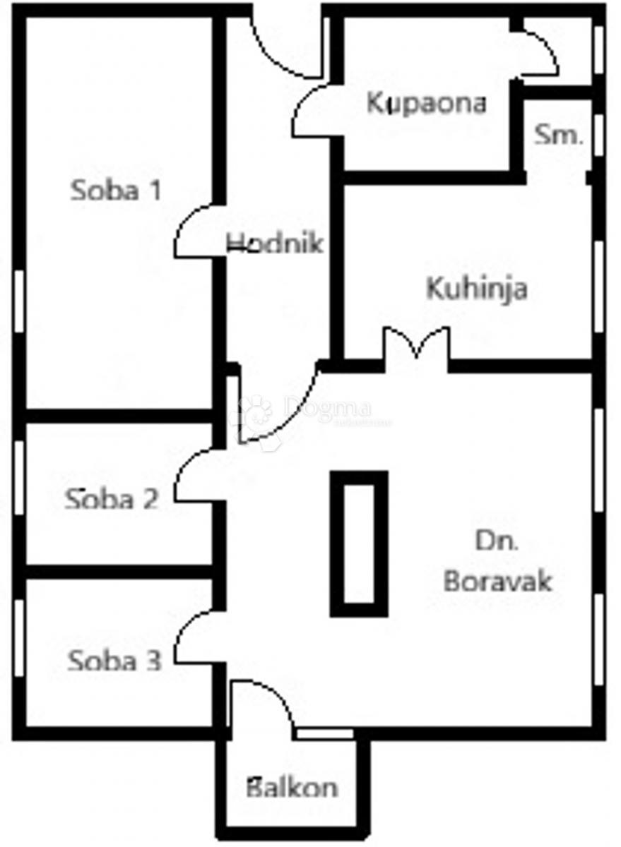Stanovanje Donji grad, Donji Grad, 94,55m2