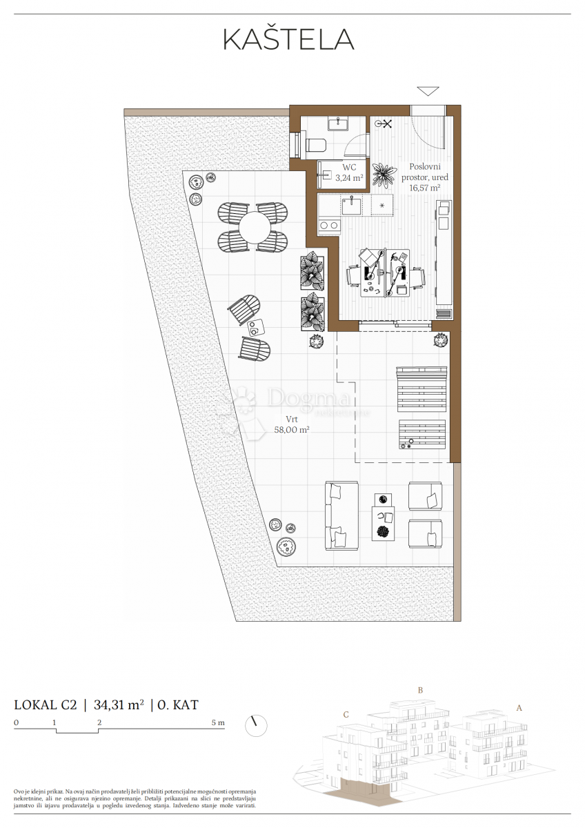 Stanovanje Kaštel Kambelovac, Kaštela, 79,86m2