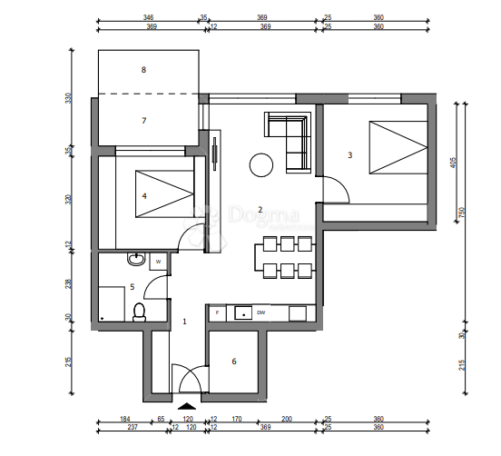 Stanovanje Sloboština, Novi Zagreb - Istok, 80,72m2