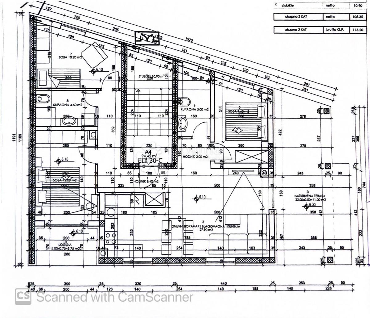 Stanovanje Monteserpo - Komunal, Pula, 42,75m2