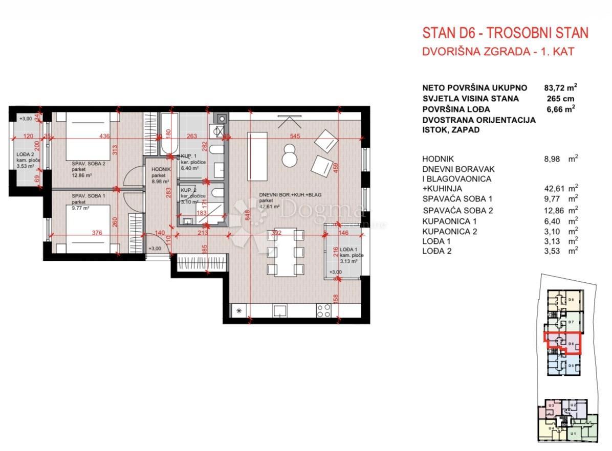 Stanovanje Laščina, Maksimir, 102,86m2