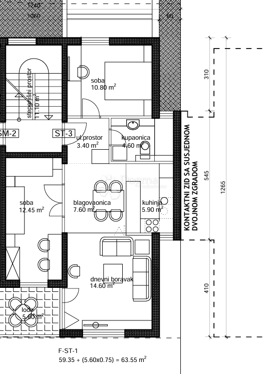 Stanovanje Makarska, 69,19m2