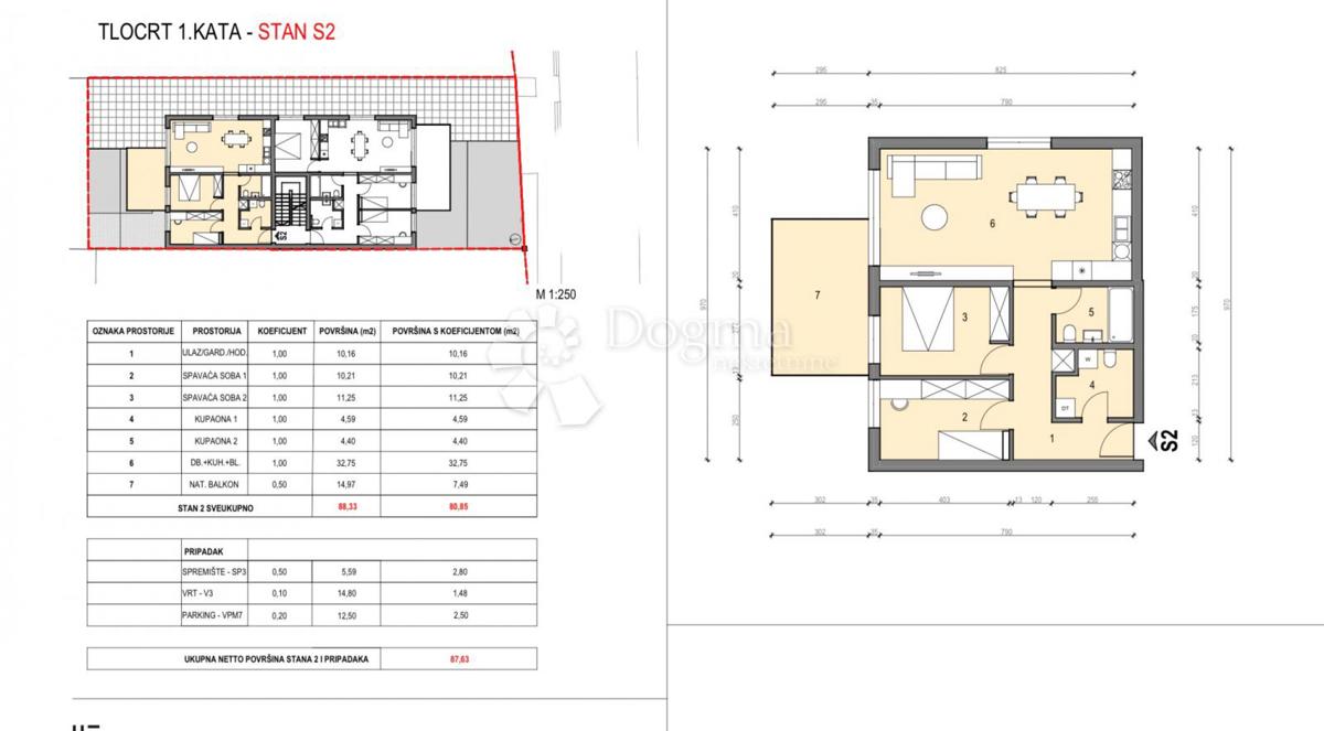 Stanovanje Centar, Velika Gorica, 95,63m2
