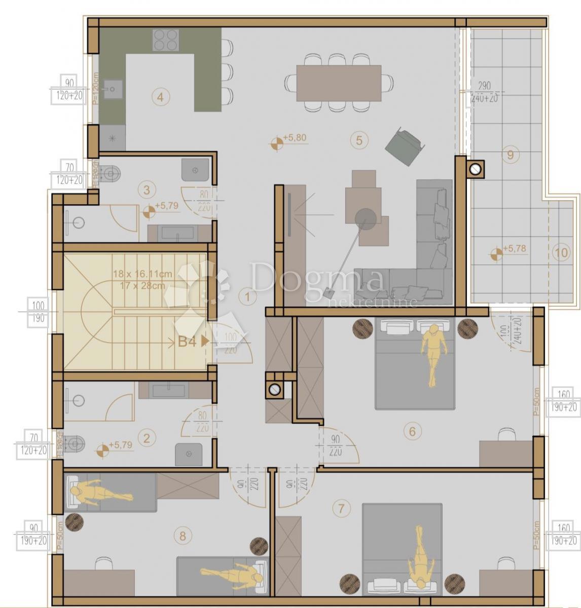 Stanovanje Centar, Pula, 54,75m2