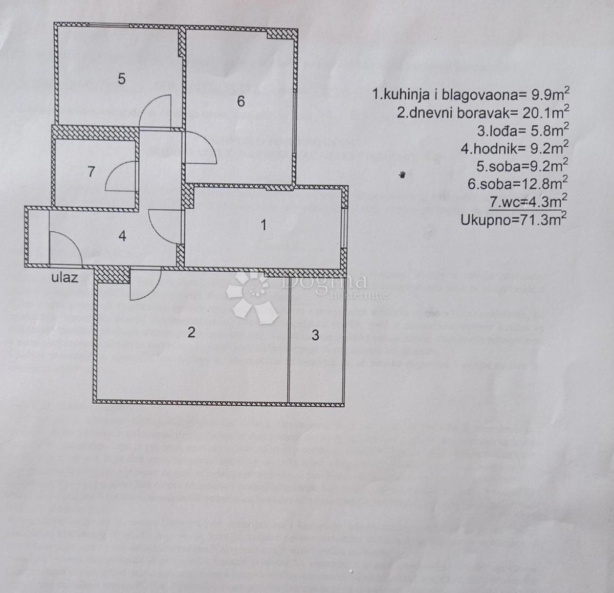 Podmurvice, stanovanje, 68,37 m2, pogled na morje