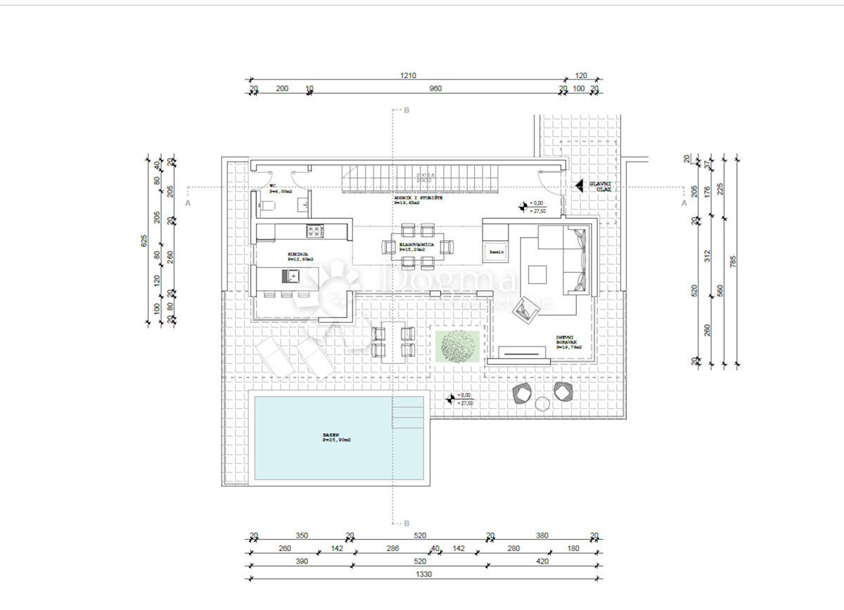 Hiša Lun, Novalja, 312,20m2