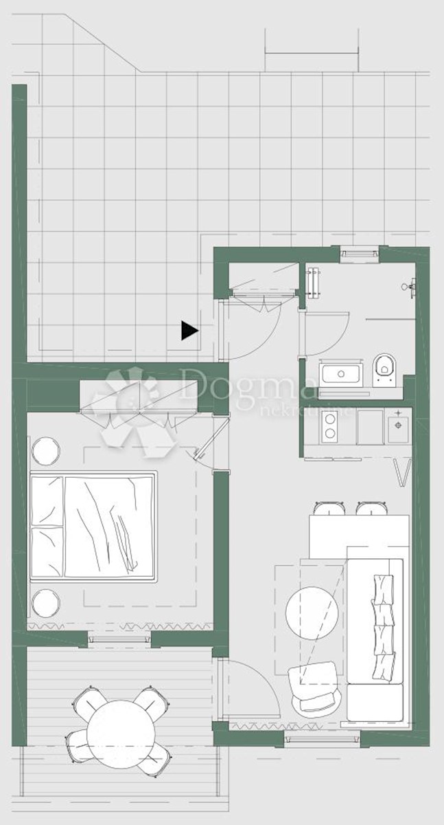 Apartma Kukljica, 39,70m2