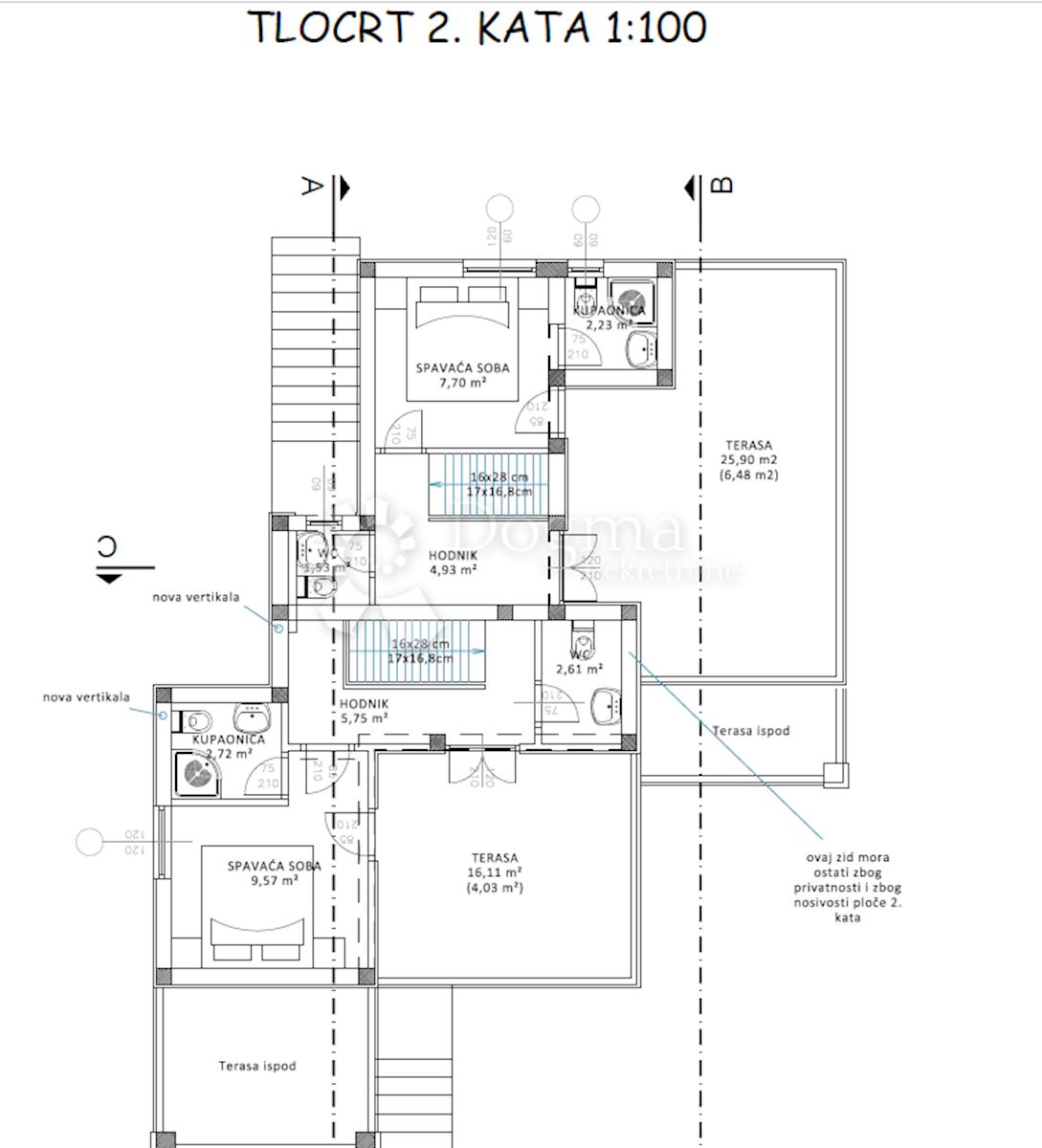 Apartma Jezera, Tisno, 38,73m2