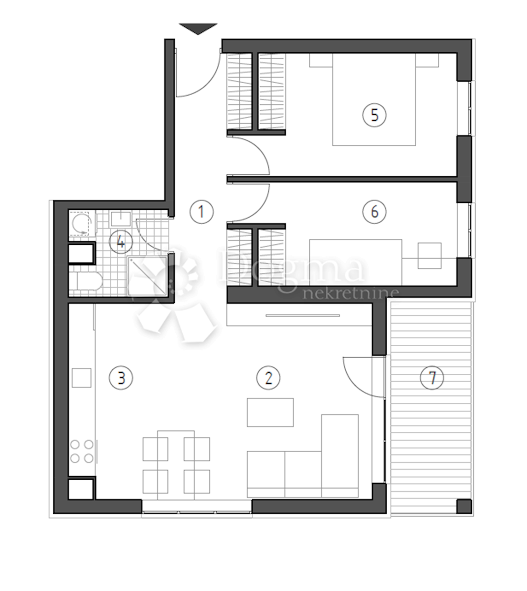 Stanovanje Brestje, Sesvete, 69,27m2
