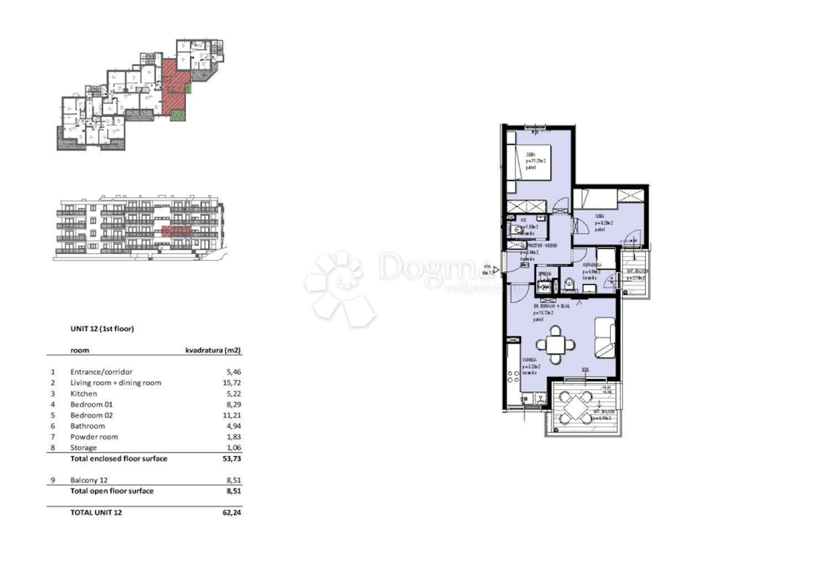 Stanovanje Seget Vranjica, Seget, 45,80m2