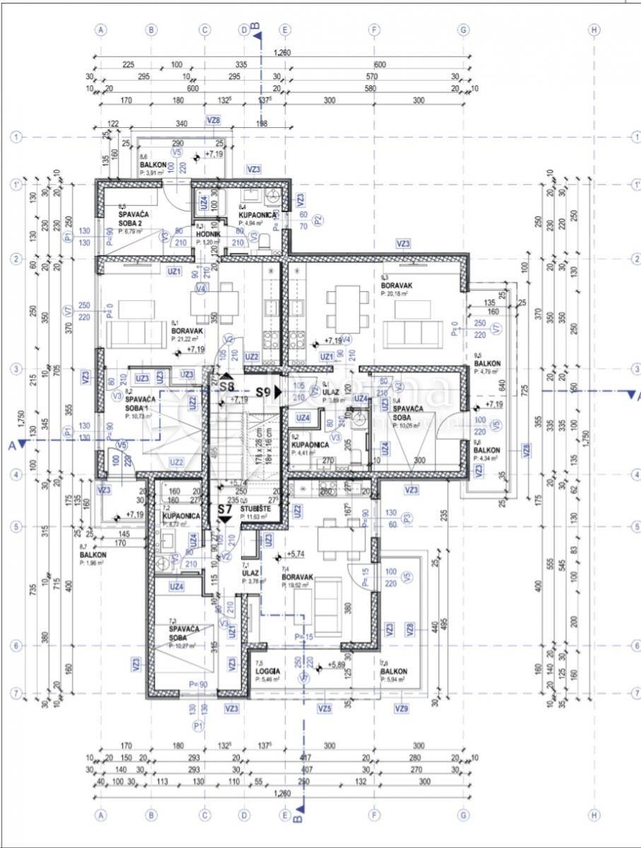 Stanovanje Povljana, 71,50m2