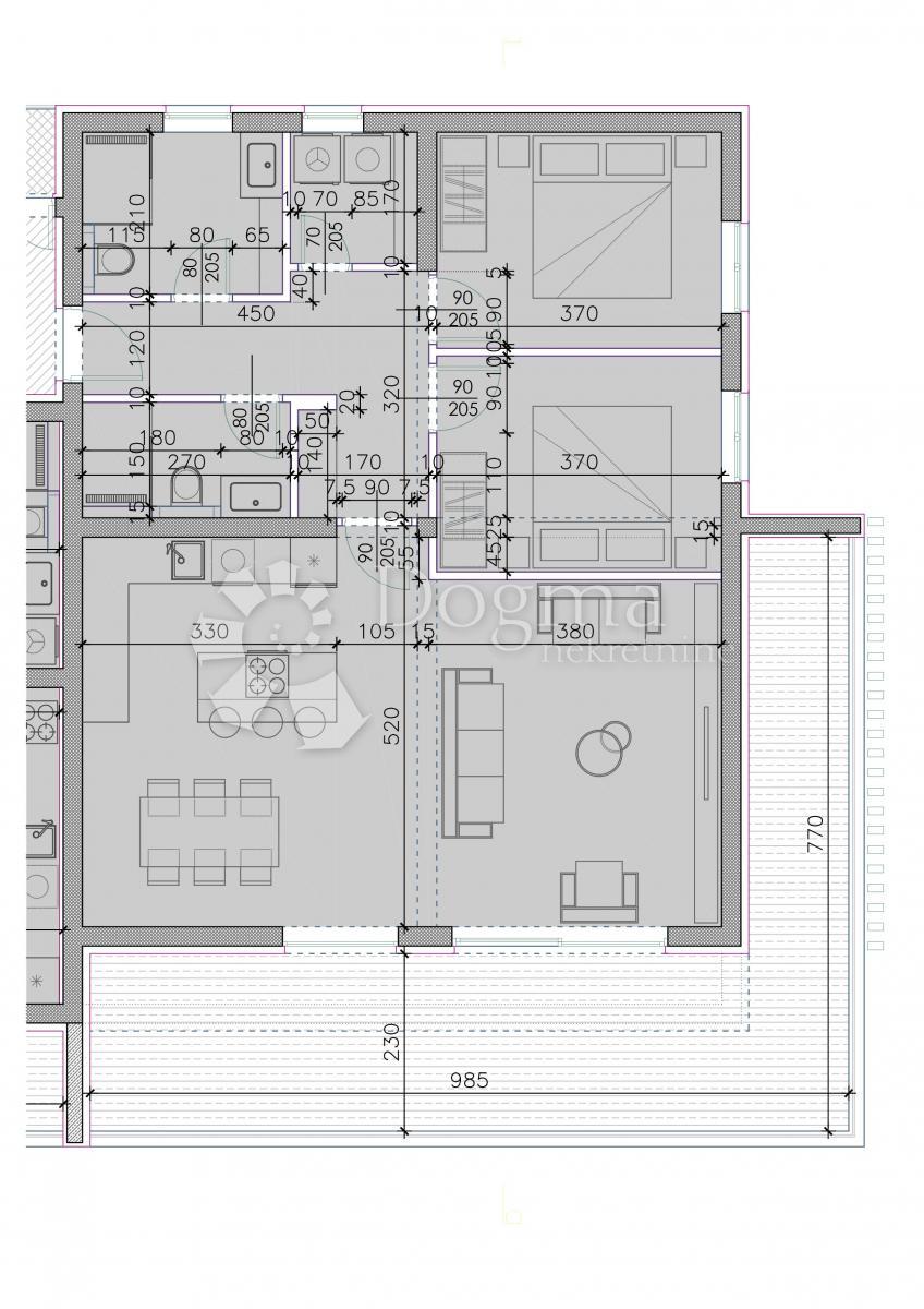 LUXURY FLAT 2S+DB - SUKOŠAN