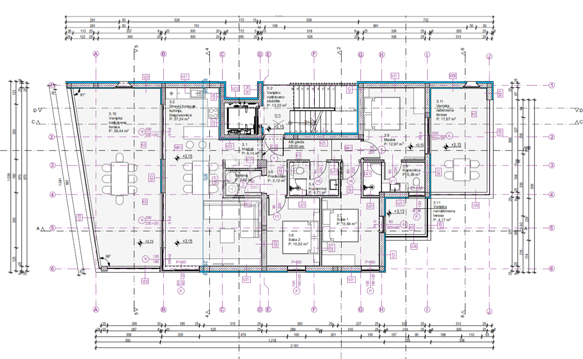 Stanovanje Vodice, 160m2