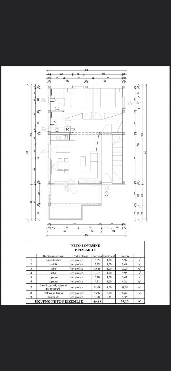 Apartma Vir, 89,19m2