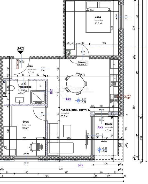 Stanovanje Tar, Tar-Vabriga, 92,40m2