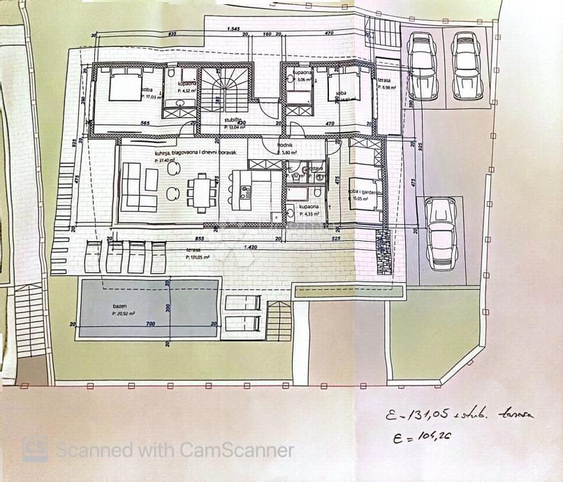 Luksuzno stanovanje B2 v Petrčanah – 1. nadstropje, 71,72 m²