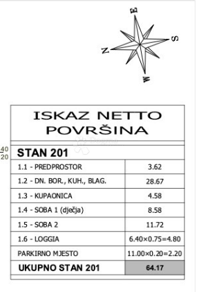 Stanovanje Peroj, Vodnjan, 54,66m2