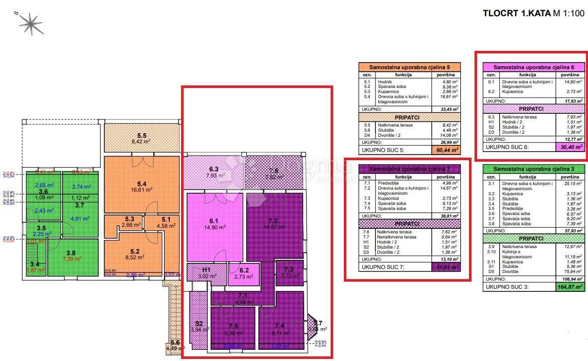 Hiša Bošana, Pag, 192,80m2