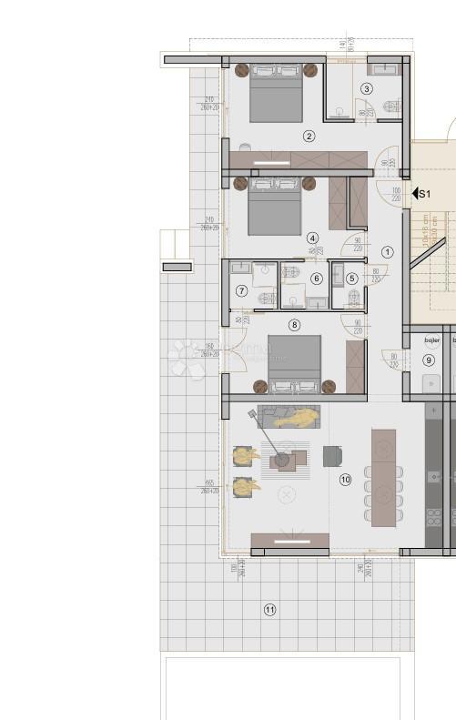 Stanovanje Rovinj, 155m2