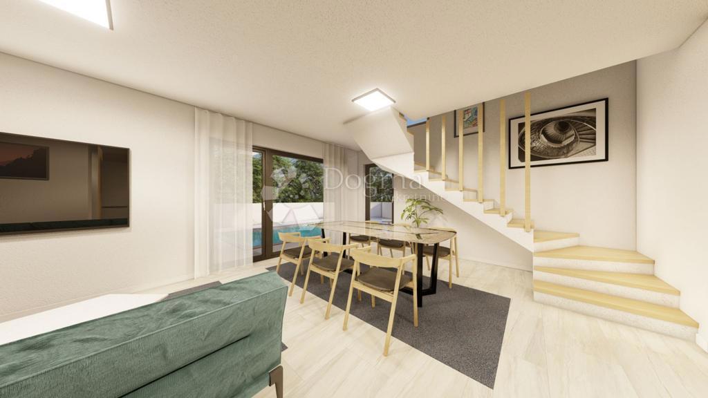 MALINSKA – Novogradnja z Bazenom 400 m od Morja