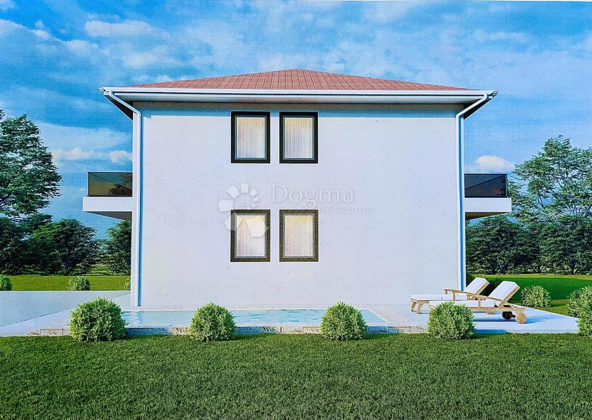 MALINSKA – Novogradnja z Bazenom 400 m od Morja