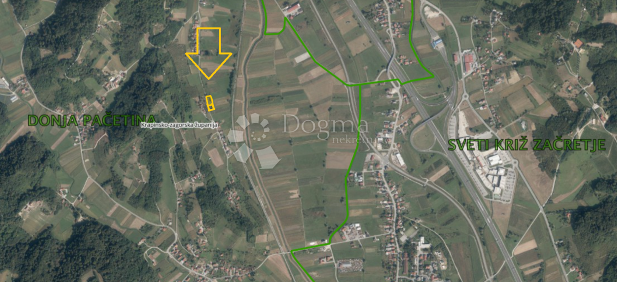 Zazidljivo zemljišče Dukovec, Sveti Križ Začretje, 1.927m2