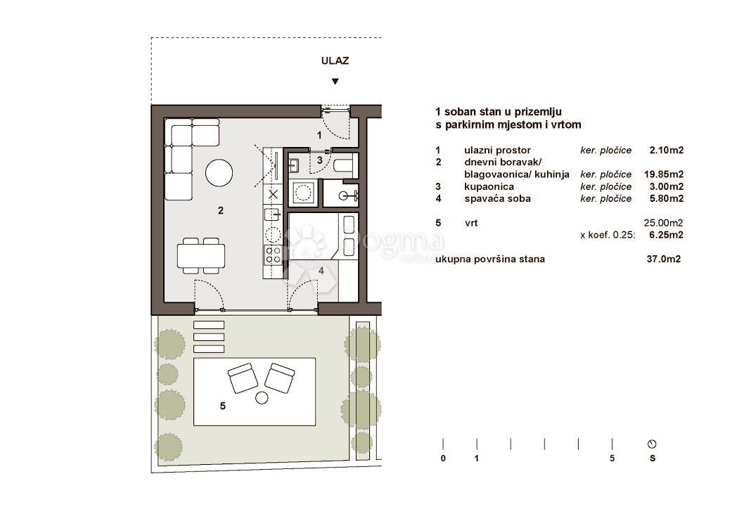 Stanovanje Umag, 32m2