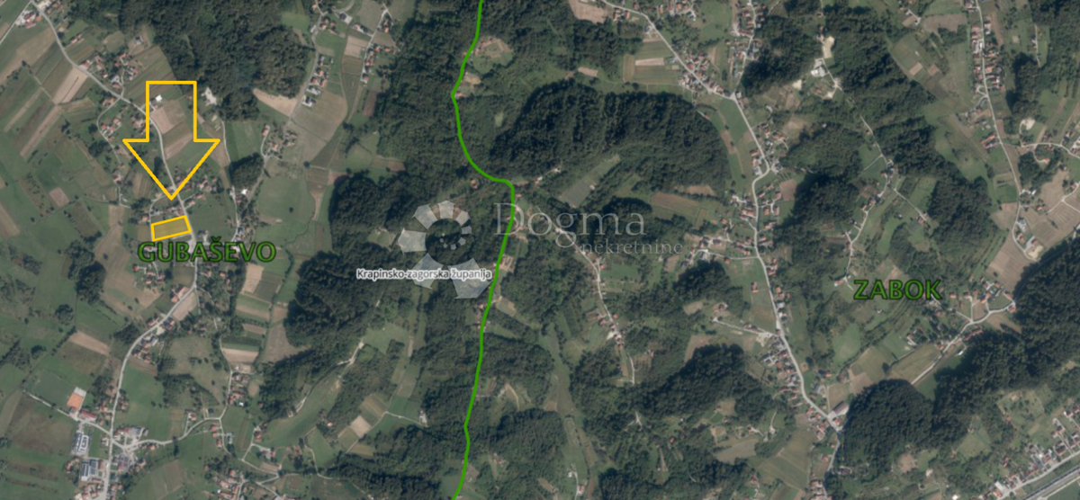 Zazidljivo zemljišče Martinišće, Zabok, 5.496m2