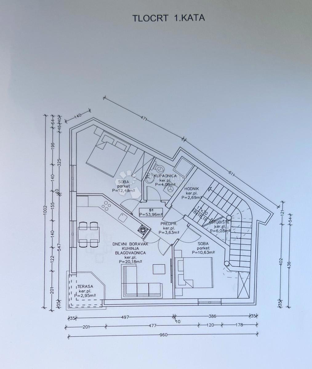 Stanovanje Medulin, 54m2