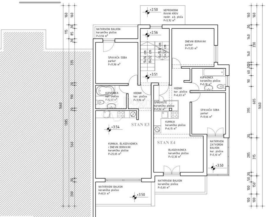 Stanovanje Žnjan, Split, 97,18m2