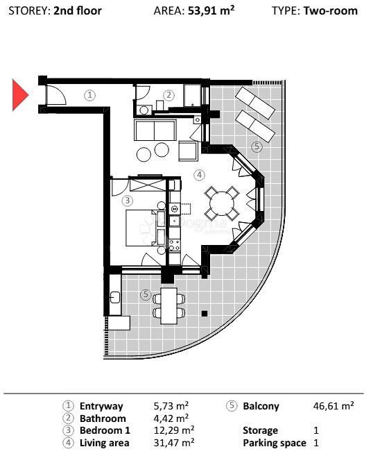 Stanovanje Umag, 66,90m2