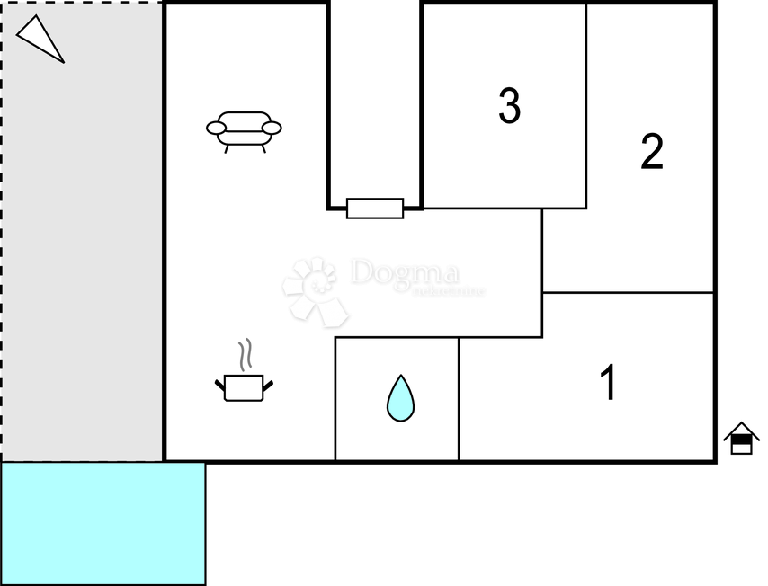 Apartma Crikvenica, 90m2