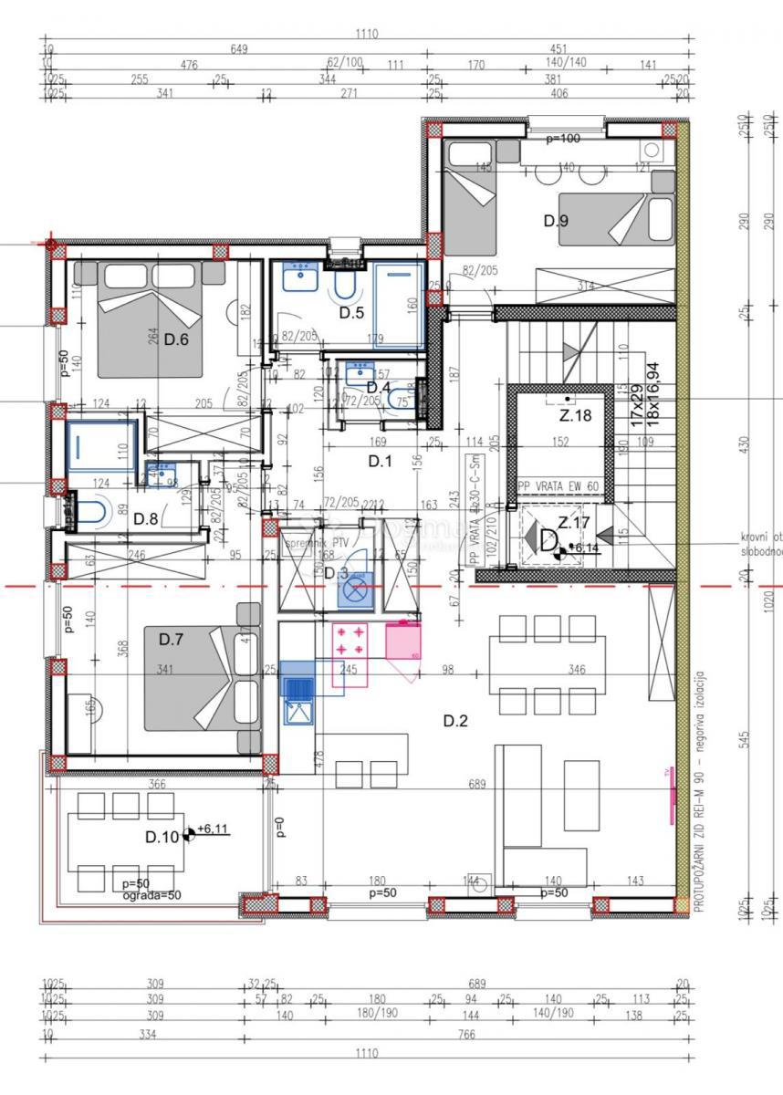 Stanovanje Veli vrh, Pula, 113,11m2