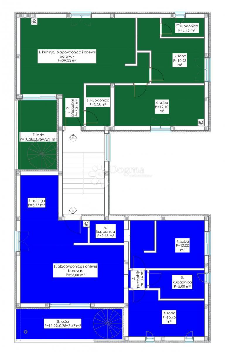 Luksuzni penthouse – strešna terasa in pogled na morje
