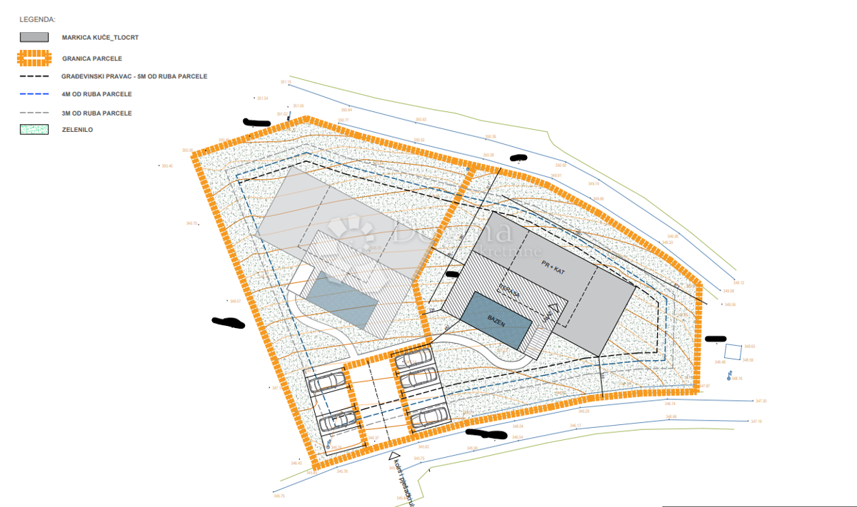 Zazidljivo zemljišče Novaki Motovunski, Karojba, 1.865m2