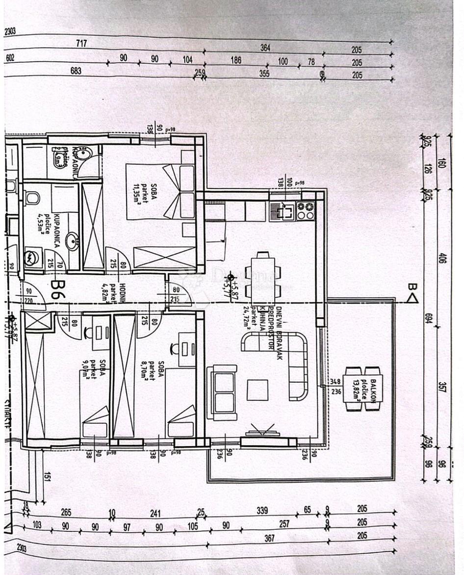 Stanovanje Borik, Zadar, 81,37m2