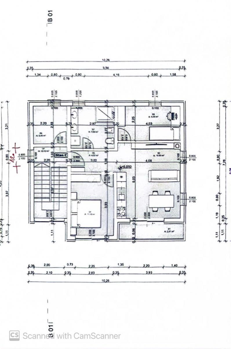 Stanovanje Šijana, Pula, 44,02m2