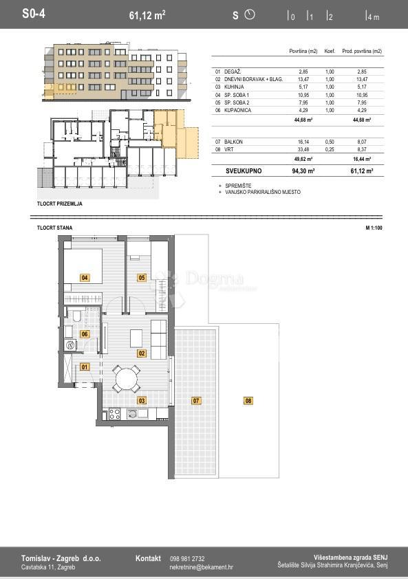 Stanovanje Senj, 31,21m2