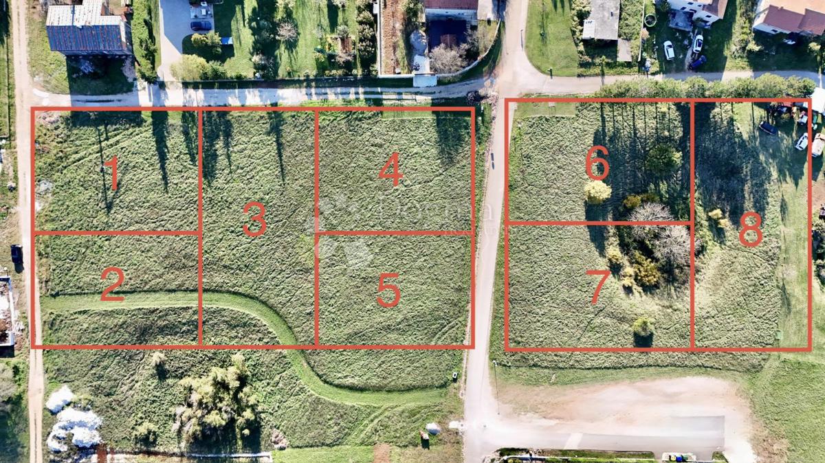 Zazidljivo zemljišče Kršan, 1.117m2