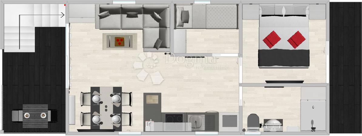 Apartma Novigrad, 33m2