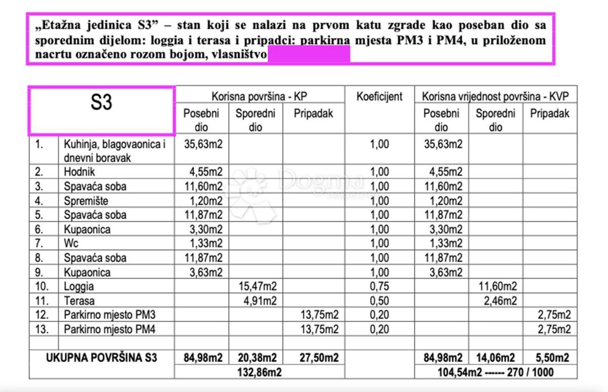 Stanovanje Petrčane, Zadar - Okolica, 132,86m2