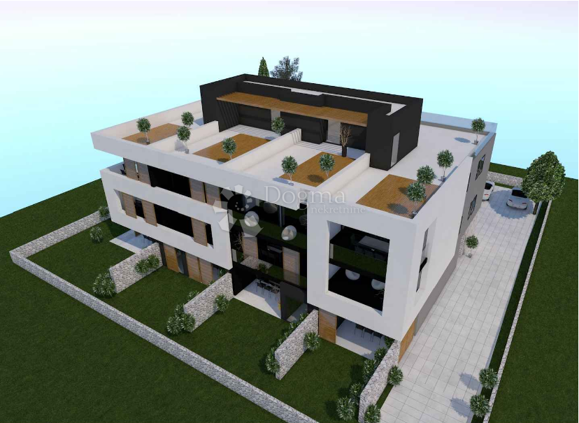 Novogradnja Privlaka – pritličje z ložo, 120 m od morja