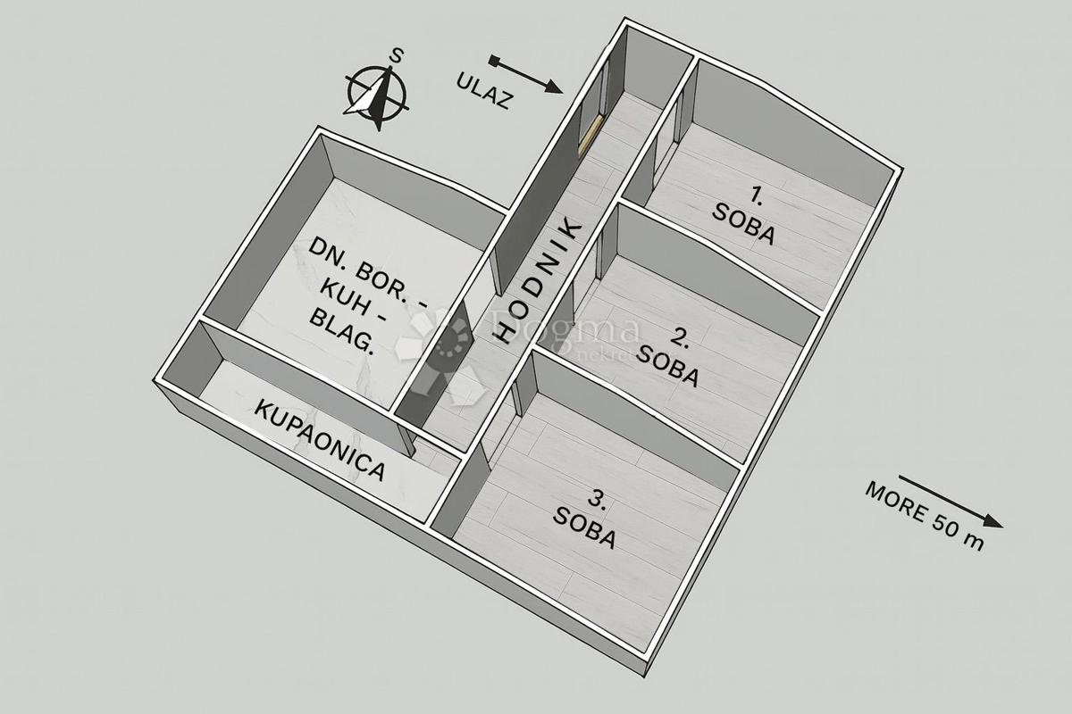 Stanovanje Opatija - Centar, Opatija, 70m2