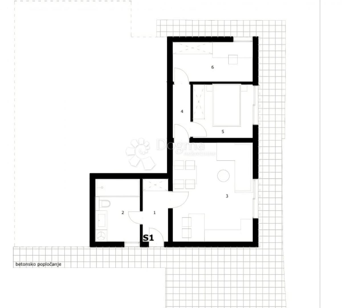 Stanovanje Rukavac, Vis, 56,21m2