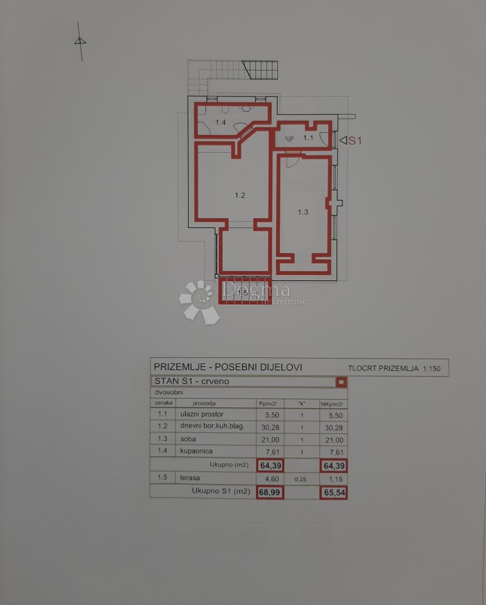 Stanovanje Remete, Maksimir, 64,39m2