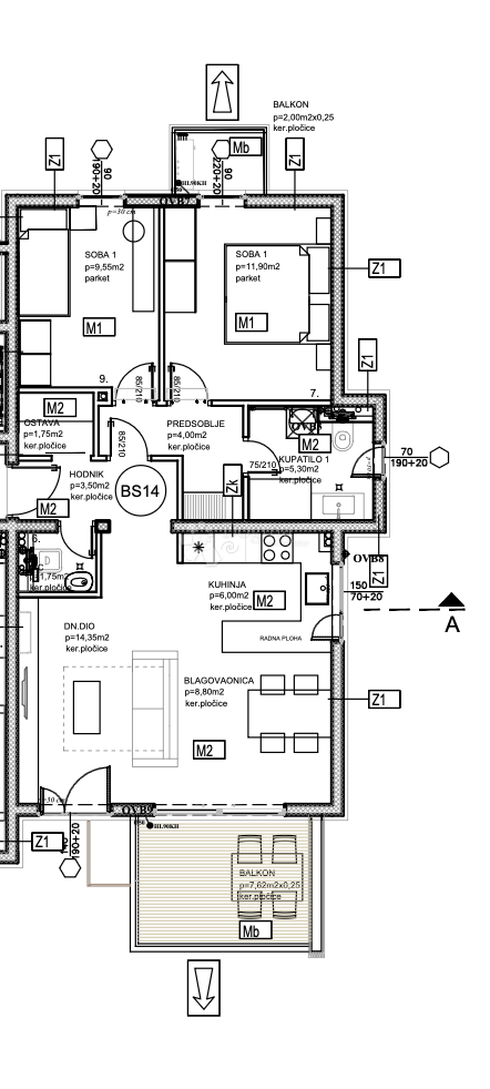 Stanovanje Dugopolje, 25m2