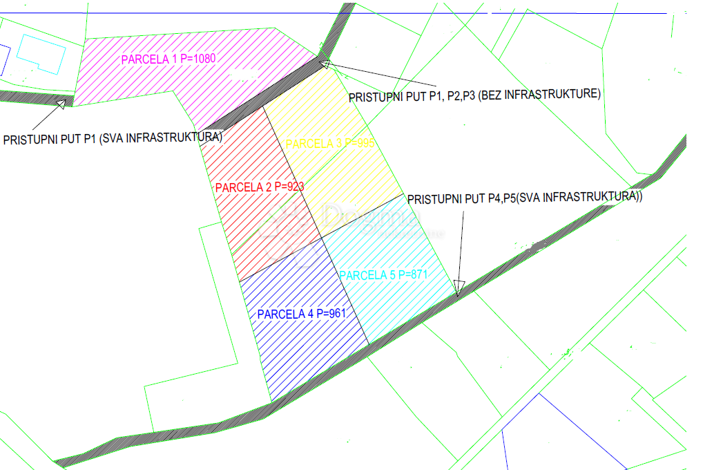 Zazidljivo zemljišče Splitska, Supetar, 4.980m2