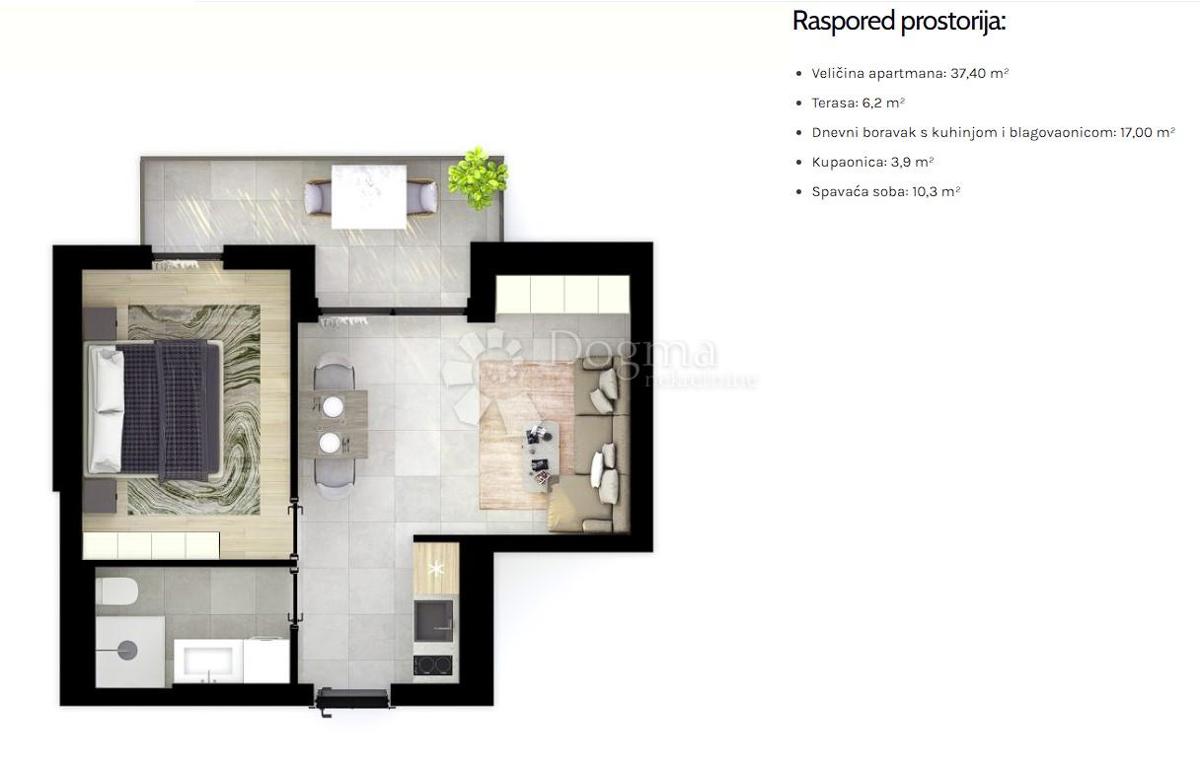 Stanovanje Umag, 63,60m2