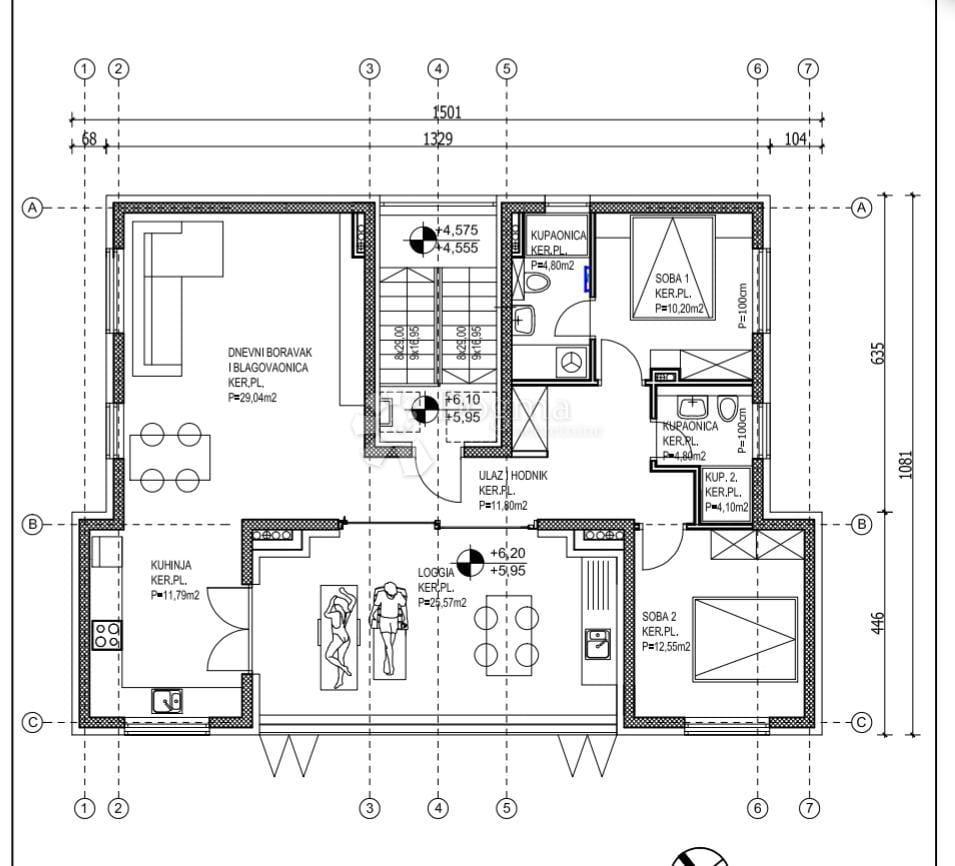 PRIMOŠTEN - VRHUNSKA LOKACIJA, STANOVANJE V PRITLIČJU
